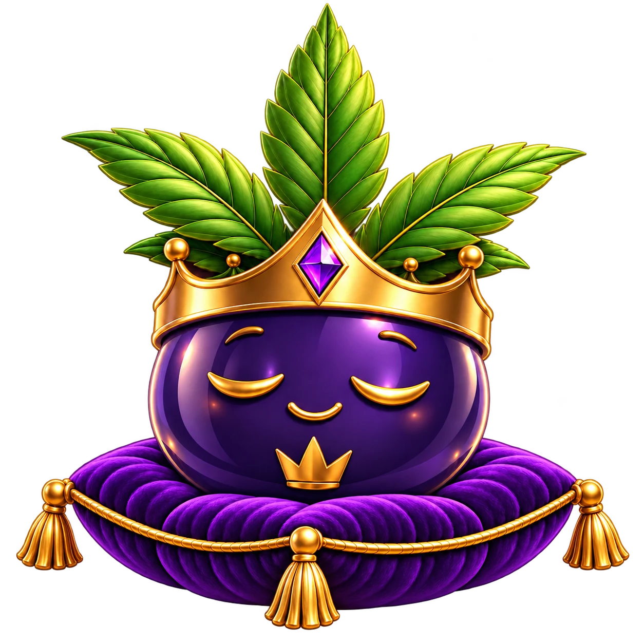 GROWZZZ sleepy crown mascot